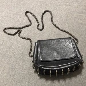 Black Studded Crossbody
